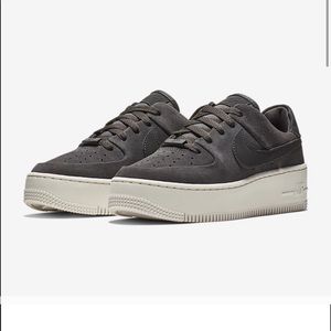 Nike grey air forces